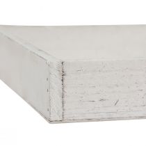 Produkt Taca dekoracyjna kwadratowa drewniana taca biała 20×20×3,5cm