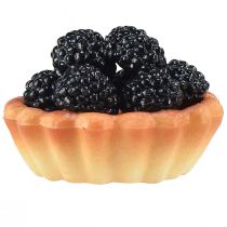 Produkt Dekoracyjne mini torty z owocami, 6 cm, sztuczne repliki tortów do witryn sklepowych i ekspozycji, zestaw 4 szt.