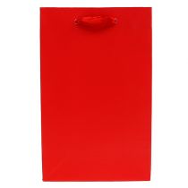 Torebka dekoracyjna na prezent czerwona 12cm x19cm 1szt