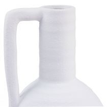 Wazon dekoracyjny Wazon na białe kwiaty z ceramicznym uchwytem wys. 26cm