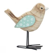 Produkt Ozdobne ptaki drewniane ptaki dekoracja stołu wiosna naturalne kolorowe 12cm 3szt