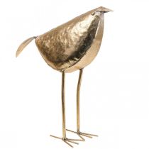 Deco ptaszek Deco figura ptaszek złota ozdoba metalowa 41×13×42cm