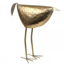 Deco ptaszek Deco figura ptaszek złota ozdoba metalowa 46×16×39cm