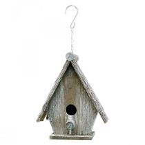 Produkt Dekoracyjny domek dla ptaków do zawieszenia Birdhouse Deco Szary W22cm