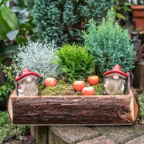 Deco Gnome Ceramiczny Kapelusz Grzybek Dekoracja Stołu Czerwony, Biały H10,5cm 3szt.