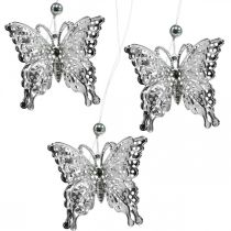 Produkt Dekoracyjna zawieszka motyl, dekoracja ślubna, metalowy motyl, wiosna 6 szt
