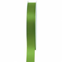 Wstążka prezentowa i dekoracyjna zielona 15mm 50m