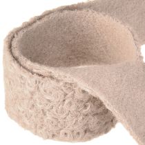 Produkt Wstążka dekoracyjna szeroka wstążka prezentowa w kolorze starego różu wełna 40mm 8m