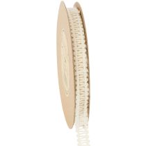 Produkt Wstążka jutowa dekoracyjna, naturalna wstążka prezentowa, kremowo-biała, 15 mm x 15 m