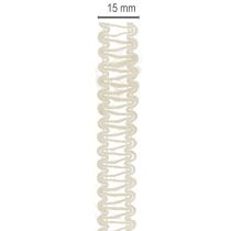 Produkt Wstążka jutowa dekoracyjna, naturalna wstążka prezentowa, kremowo-biała, 15 mm x 15 m