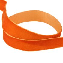 Produkt Wstążka dekoracyjna aksamitna ciemnopomarańczowa 20mm 10m