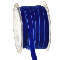 Produkt Taśma dekoracyjna Wstążka aksamitna niebieska 10mm 20m