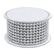 Produkt Wstążka dekoracyjna z efektem ulicy srebrna 40mm 2m