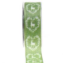 Produkt Deco Ribbon Green Deer 40mm 20m