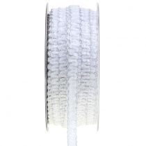 Wstążka dekoracyjna Velvet Optics White10mm 20m