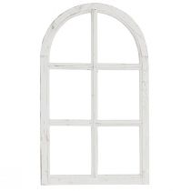 Produkt Okno dekoracyjne shabby chic drewniane okno dekoracyjne białe 40×70cm
