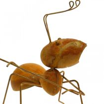 Figurka dekoracyjna mrówka metalowa siatka na motyle dekoracja ogrodowa rdza 19cm