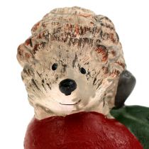 Figurka dekoracyjna jeż na jabłku 7,5cm ceramika