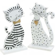 Figurka dekoracyjna kot, dekoracja sklepu, figurki kotów, dekoracja drewniana 2szt.
