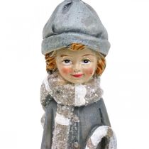 Produkt Deco figurki zimowe figurki dziecięce dziewczynki wys.19cm 2szt