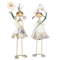 Produkt Figury dekoracyjne dekoracja balkonowa metalowe figurki dziewczynek 56/57cm 2szt