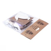 Produkt Figurki dekoracyjne papierowe kurczaki o strukturze plastra miodu kolorowe 7,5×4,5×8cm 6szt