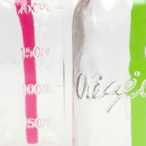 Dekoracyjne butelki z pokrywką i słomką H14,5cm