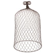 Produkt Dekoracyjny dzwonek metalowy, pomoc do wspinaczki, osłona z drutu, brązowy, wykończenie rdzawe, wys. 50/41 cm, Ø 30/25 cm, zestaw 2 szt.