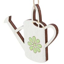 Produkt Wieszak dekoracyjny konewka dekoracja drewniana naturalna zieleń 8cm 12 szt