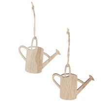 Produkt Wieszak dekoracyjny konewka dekoracja drewniana naturalna zieleń 8cm 12 szt