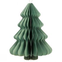 Produkt Wieszak dekoracyjny choinka papierowa świąteczna miętowa srebrna wys. 40cm 2szt
