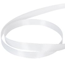 Produkt Taśma dekoracyjna z tafty, biała, szerokość 10mm, długość 50m