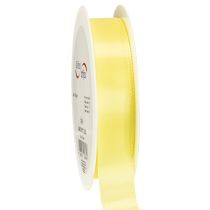 Produkt Wstążka dekoracyjna tafta wstążka prezentowa jasnożółta 25mm 50m