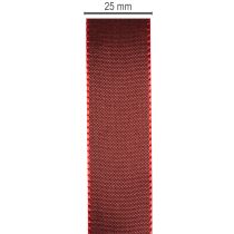 Produkt Wstążka prezentowa, elegancka i błyszcząca wstążka z tafty na okazje świąteczne, szerokość 25 mm, długość 50 m