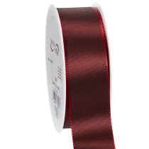 Produkt Czerwona dekoracyjna wstążka z tafty, uniwersalna, 40 mm x 50 m