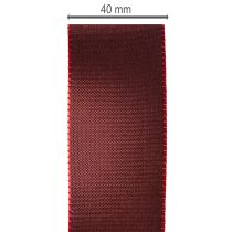 Produkt Czerwona dekoracyjna wstążka z tafty, uniwersalna, 40 mm x 50 m