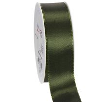 Produkt Wstążka satynowa do pakowania prezentów, taftowa, zielona, szerokość 40mm, długość 5m