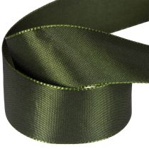 Produkt Wstążka satynowa do pakowania prezentów, taftowa, zielona, szerokość 40mm, długość 5m