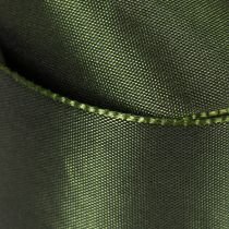 Produkt Wstążka satynowa do pakowania prezentów, taftowa, zielona, szerokość 40mm, długość 5m