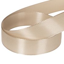 Produkt Wstążka dekoracyjna satynowa beżowa tafta 25mm 50m