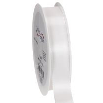Produkt Taśma dekoracyjna z tafty, biała, szerokość 25mm, długość 50m