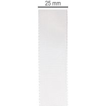 Produkt Taśma dekoracyjna z tafty, biała, szerokość 25mm, długość 50m
