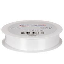 Produkt Taśma dekoracyjna z tafty, biała, szerokość 25mm, długość 50m
