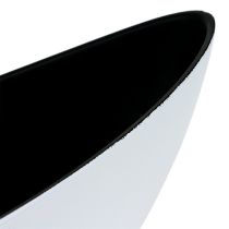 Miska dekoracyjna plastikowa biała 38,5cm x 12,5cm W13cm