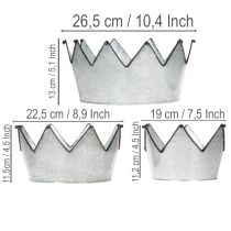 Produkt Miska dekoracyjna metalowa korona Ø26,5/22,5/19cm zestaw 3 szt.
