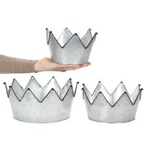 Produkt Miska dekoracyjna metalowa korona Ø26,5/22,5/19cm zestaw 3 szt.