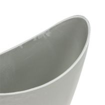 Produkt Miska dekoracyjna plastikowa szara 20cm x 9cm wys. 11,5cm 1 szt
