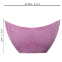 Produkt Miska dekoracyjna plastikowa różowa 20cm x 9cm wys. 11,5cm 1 szt.