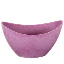 Produkt Miska dekoracyjna plastikowa różowa 20cm x 9cm wys. 11,5cm 1 szt.