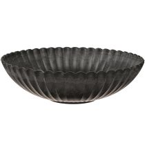 Produkt Miska dekoracyjna okrągła antracytowa z rowkami Ø28cm